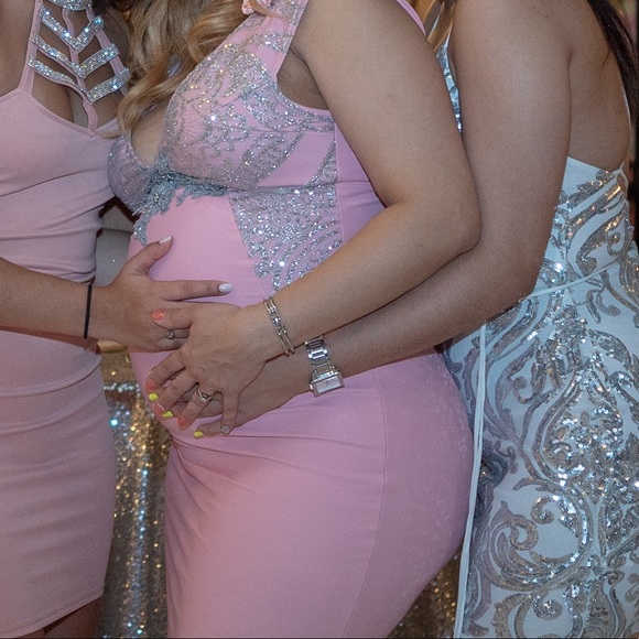 Babyshower maternity long dress - Picture 3 of 5